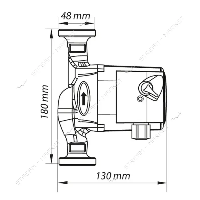 Насос циркуляционный KOER KP.GRS-25/4-180
