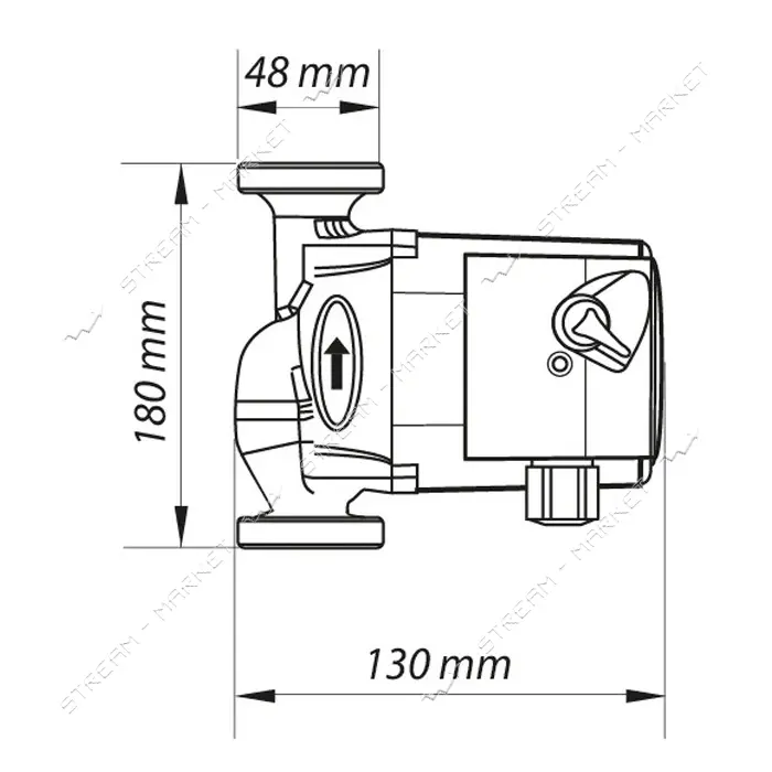 Насос циркуляционный KOER KP.GRS-25/6-130                                                           