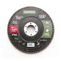 Круг пелюстковий торцевий Apro 830454 Р60 прямий 125мм Т27                                          