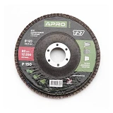 Круг лепестковый торцевой Apro 830458 Р150 прямой 125мм Т27