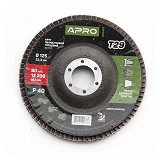 Круг лепестковый торцевой Apro 830463 Р40 конус 125мм Т29