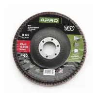 Круг пелюстковий торцевий Apro 830464 Р60 конус 125мм Т29                                           