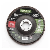 Круг лепестковый торцевой Apro 830467 Р120 конус 125мм Т29