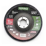 Круг лепестковый торцевой циркониевый Apro 830477 Р120 конус 125мм Т29
