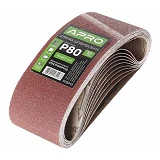 Лента шлифовальная бесконечная Apro 828043 75х457мм P80 10шт