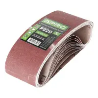 Лента шлифовальная бесконечная Apro 828048 75х457мм P220 10шт                                       