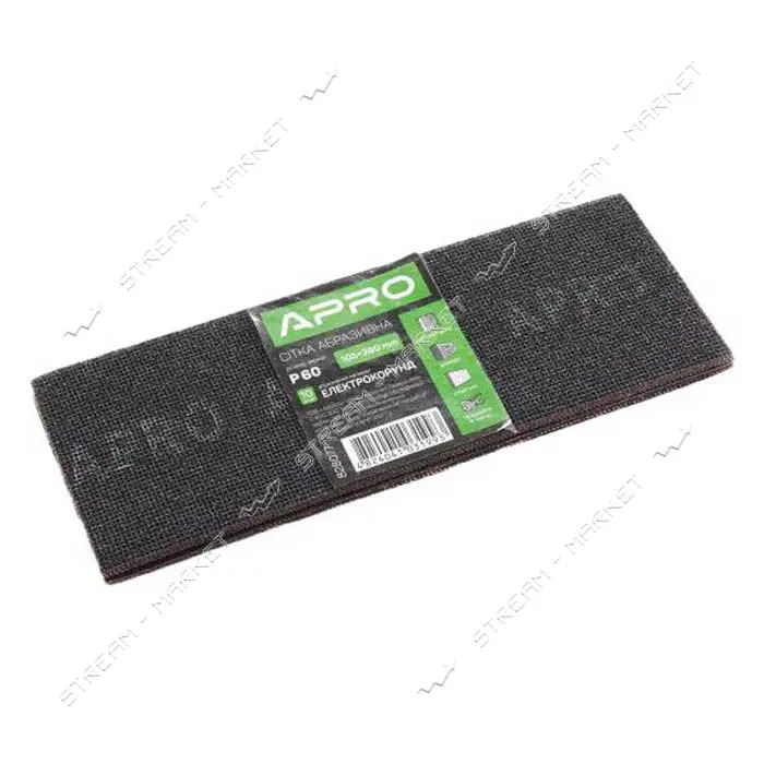 Сетка абразивная Apro 828077 105x280мм P60 10шт