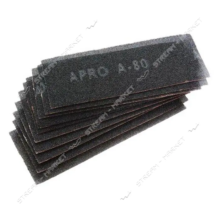 Сетка абразивная Apro 828078 105x280мм P80 10шт