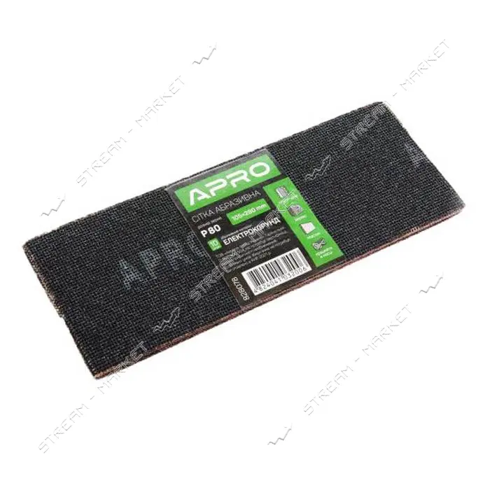 Сетка абразивная Apro 828078 105x280мм P80 10шт