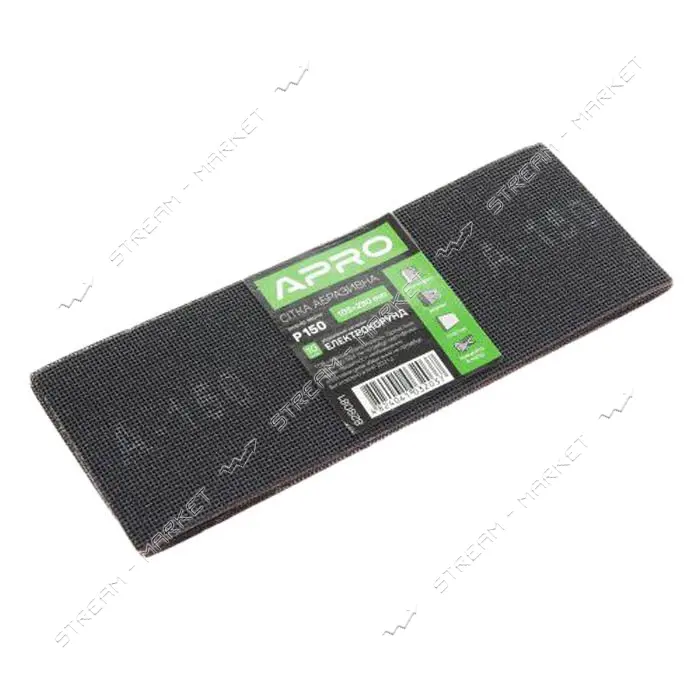 Сетка абразивная Apro 828081 105x280мм P150 10шт                                                    