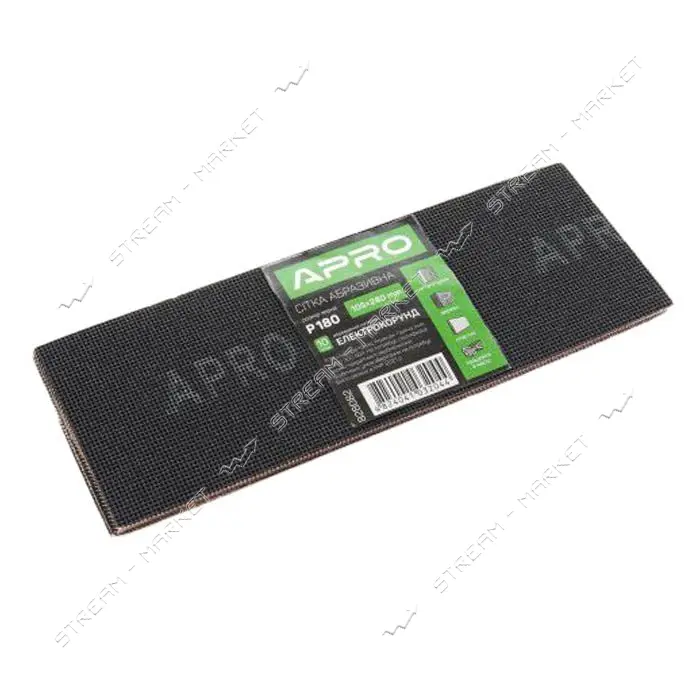 Сетка абразивная Apro 828082 105x280мм P180 10шт                                                    