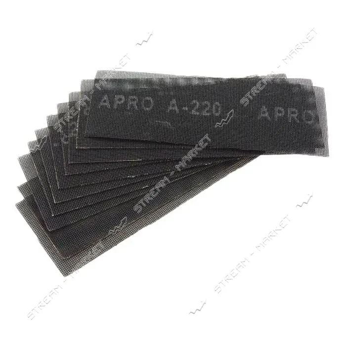 Сетка абразивная Apro 828084 105x280мм P220 10шт                                                    