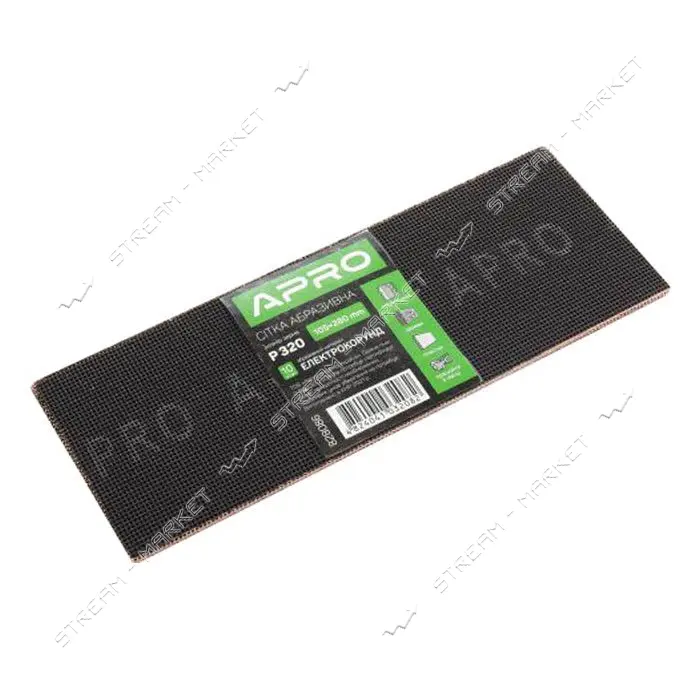 Сетка абразивная Apro 828086 105x280мм P320 10шт                                                    