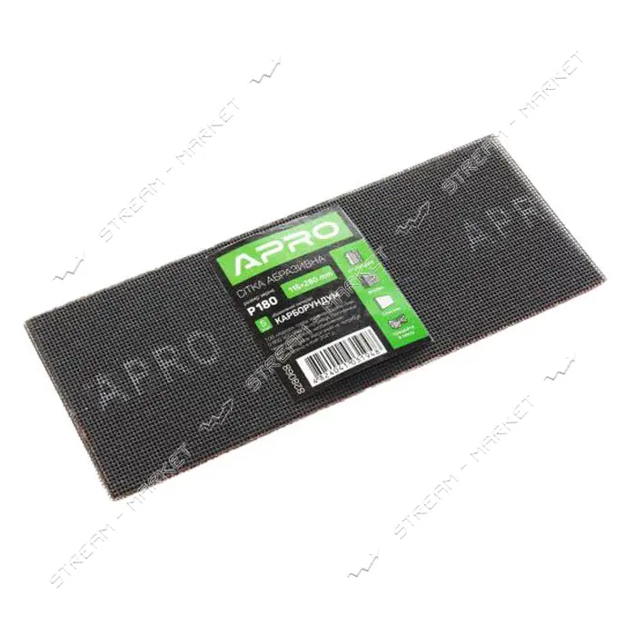 Сетка абразивная Apro 828068 115x280мм P180 5шт                                                     