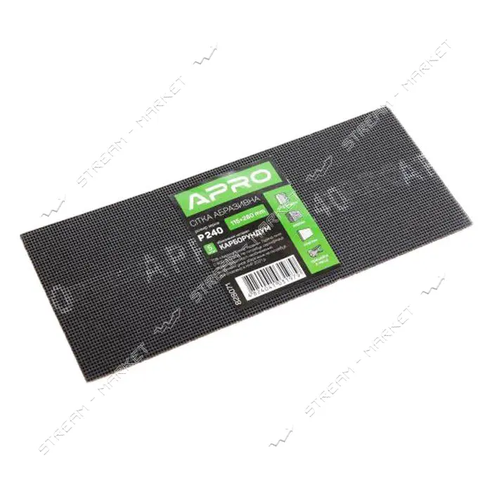 Сетка абразивная Apro 828071 115x280мм P240 5шт