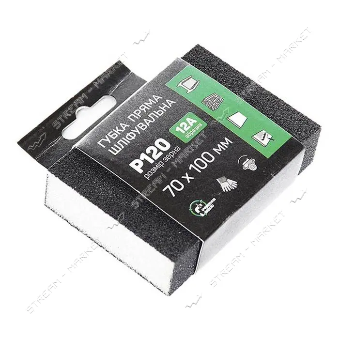 Губка шлифовальная четырехсторонняя прямая Apro 828094 P120                                         