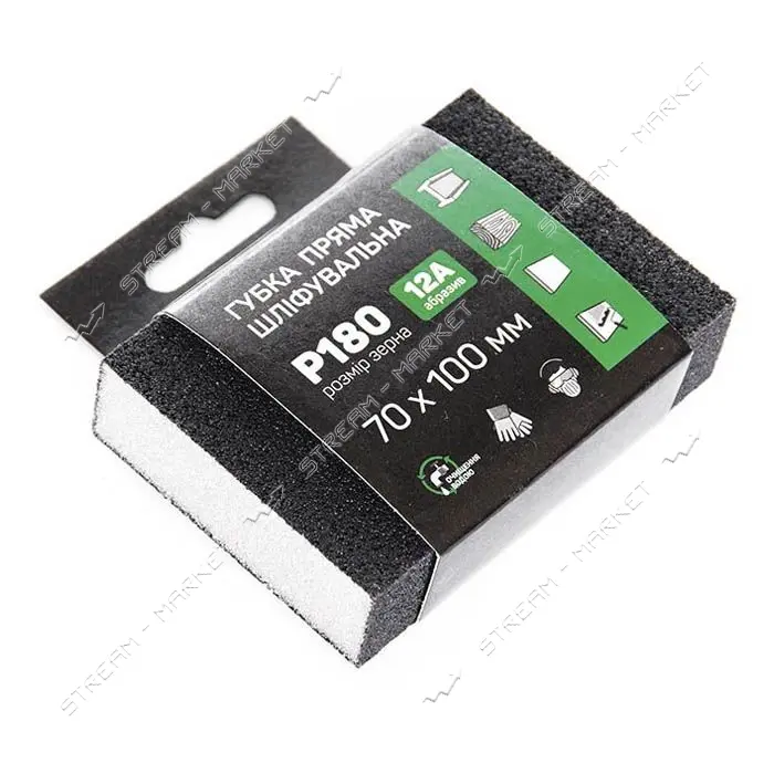 Губка шлифовальная четырехсторонняя прямая Apro 828096 P180                                         