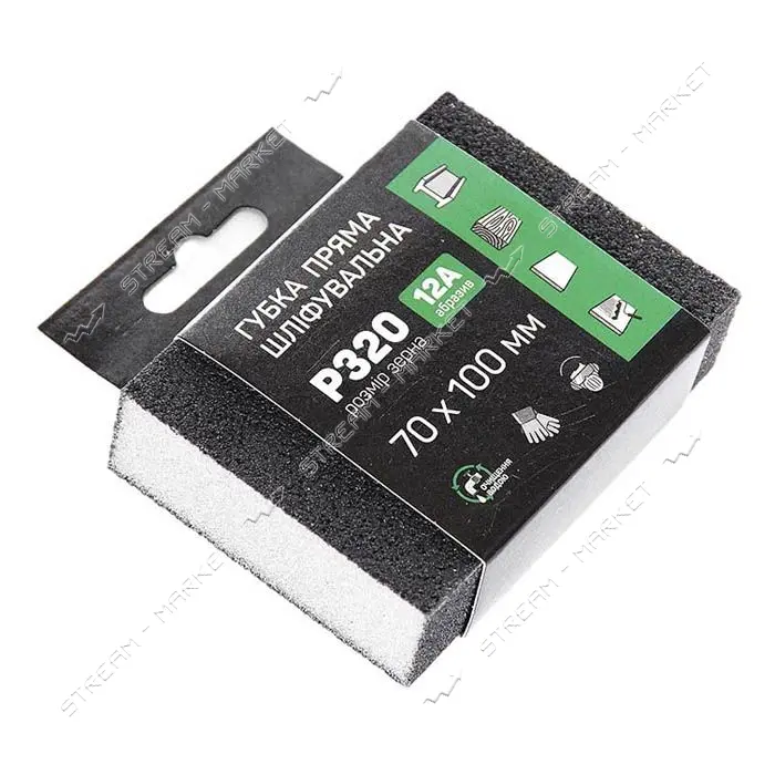 Губка шлифовальная четырехсторонняя прямая Apro 828100 P320