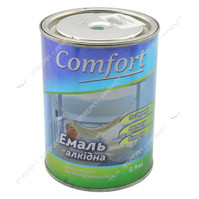 Краска алкидная Comfort ПФ-115 0.9кг изумрудная