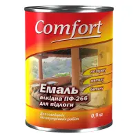 Краска алкидная Комфорт ПФ-266 0.9л желто-коричневая Днепродзержинск                                