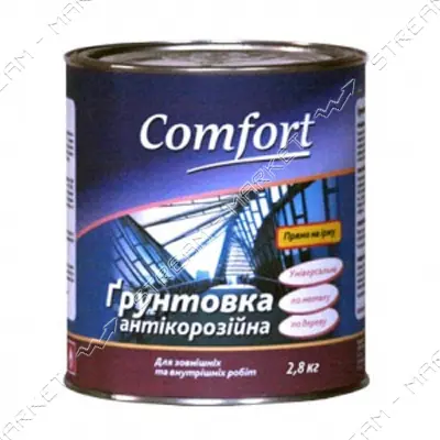 Грунт алкидный Comfort ГФ-021 2.8л серый Днепродзержинск