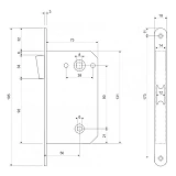 Защелка Apecs 5300 UA-WC-G золото                                                                   