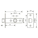 Защелка Apecs 5400-G золото