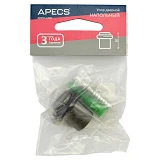 Упор дверной Apecs DS-0013- BN напольный высота 3см черный никель                                   