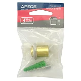 Упор дверной Apecs DS-0013- GM напольный высота 3см матовое золото