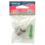 Упор дверной Apecs DS-0013- GRF напольный высота 3см графит