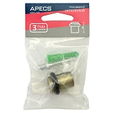 Упор дверной Apecs DS-0013- MB напольный высота 3см матовая бронза                                  