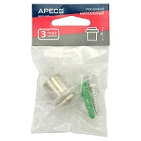 Упор дверной Apecs DS-0013- Nis напольный высота 3см сатин