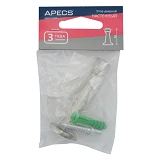 Упор дверной Apecs DS-0015- S настенный высота 7.5см сатин