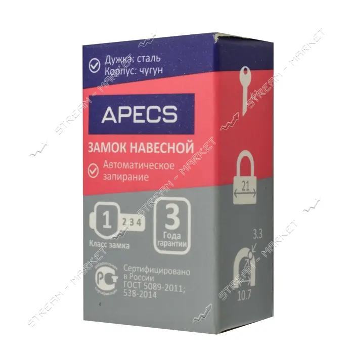 Замок навесной Apecs PD-01-20                                                                       