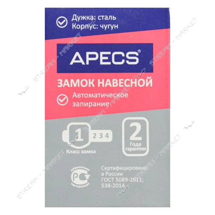 Замок навесной Apecs PD-03-40                                                                       