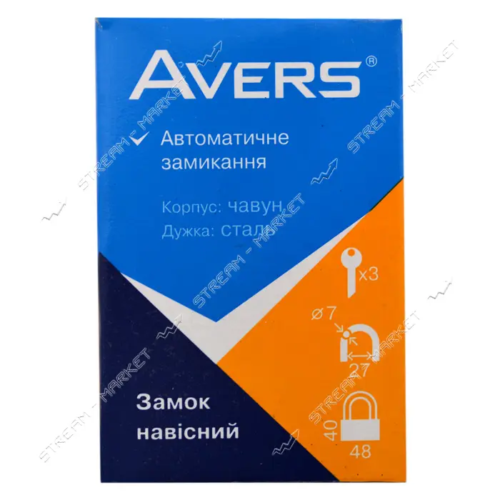 Замок навесной Avers PD-01-50