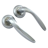 Ручка на розетах Avers H-0809-A-CRМ-Spindle 150 матовый хром                                        