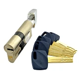 Секрет латунный Apecs Premier-XR 70-С15 G 30/40С лазерный ключ/поворот 5 ключей золото