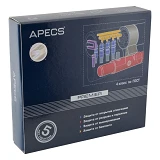 Секрет латунный Apecs Premier-XR 100-Ni 45/55 лазерный ключ/ключ 5 ключей никель