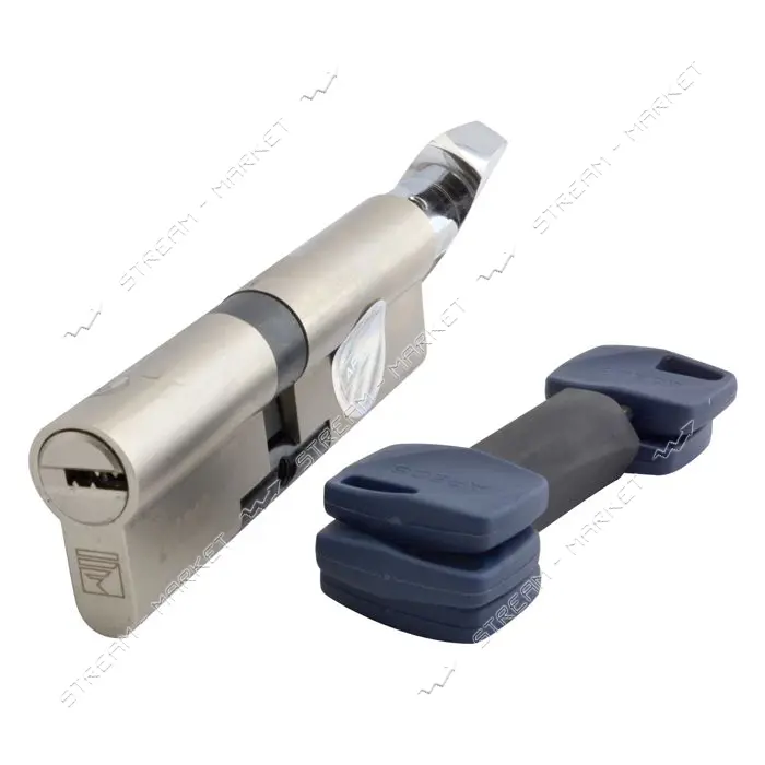 Секрет латунный Apecs Premier-XR 100-C15-Ni 45/55C лазерный ключ/поворот 5 ключей никель            