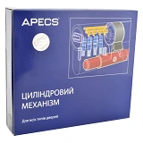 Секрет латунный Apecs Premier XR 110-С15-Ni 55/55 лазерный ключ/поворот 5 ключей никель             