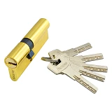 Секрет цинковый Avers ZM-90-G 55/35 лазерный ключ/ключ золото 5 ключей                              