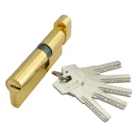 Секрет цинковый Avers ZM-90-G 55/35С лазерный ключ/поворот 5 ключей золото                          