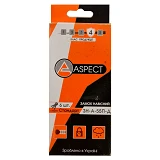 Замок навесной Aspect ЗН-А-55-П-Д 6 ключей  длинная дужка алюминий серебро                          
