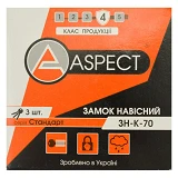 Замок навесной ASPECT ЗН-К-70 чугун 3кл