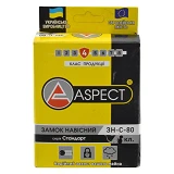 Замок навесной ASPECT ЗН-С-80 сталь 6 ключей                                                        