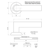 Ручка на розетке Apecs H-0892-A-AB Megapolis Cairo