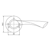 Ручка на розетках Code Deco H-14023-A- АВ бронзовая                                                 