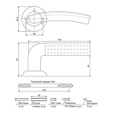 Ручка на розетках Code Deco H-14026-A- АВ бронза                                                    