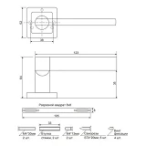 Ручка на розетках Code Deco H-22092-А-GRF графит